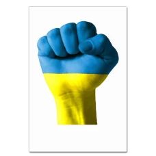 Блокнот А5 з принтом Кулак Кольори України -