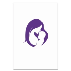 Notebooks A5 with print Mother's Day Purple Background -