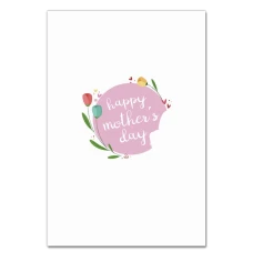 Notebooks A5 with print Mother's Day Pink Background Tyulpany -