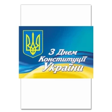Блокнот А5 с принтом День Конституции Герб На Фоне Флага -