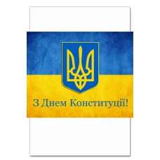 Блокнот А5 с принтом День Конституции Герб И Контрастный Флаг -