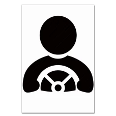 Блокнот А5 с принтом День Автомобилиста Водитель И Руль -