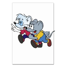 Notebooks A5 with print Mouse Cat Leopold -