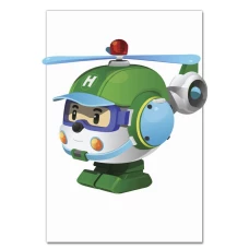 Notebooks A5 with print Robocar Poli Robokopter Halle -