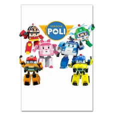 Notebooks A5 with print Robocar Poli Heroes -
