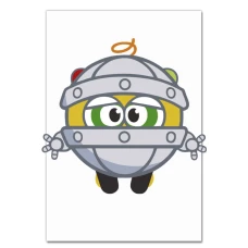 Notebooks A5 with print Robot Smeshariki Bibi -