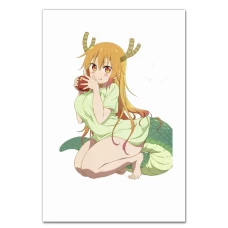 Notebooks A5 with print Kobayashi-San Chi No Maid Dragon Tohru With Apple -
