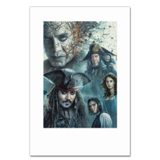 Notebooks A5 with print Pirates Of The Caribbean Main Heroes -
