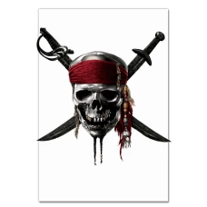 Notebooks A5 with print Pirates Of The Caribbean Scelet -