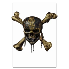 Notebooks A5 with print Pirates Of The Caribbean Scelet Sign -