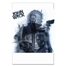 Notebooks A5 with print John Wick Collage Print -