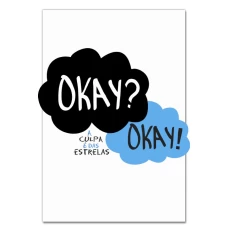 Блокнот А5 с принтом Виноваты Звёзды Окей? Окей -