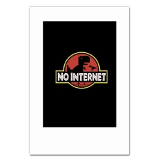 Notebooks A5 with print Jurassic Park No Internet -