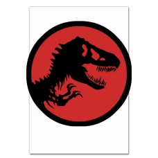 Notebooks A5 with print Jurassic Park Red And Black -