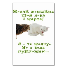 Блокнот А5 с принтом С 8 Марта! Молчи Женщина Твой День 8 Марта -