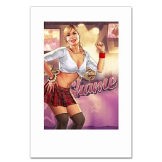 Блокнот А5 с принтом ГТА Shame Девушка Принт -