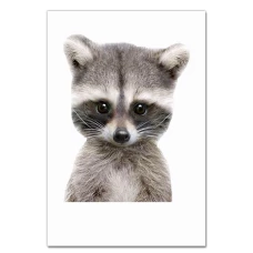 Notebooks A5 with print Small And Cute Raccoon -