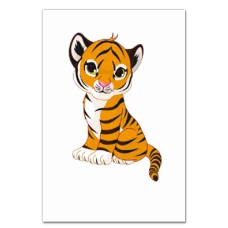 Notebooks A5 with print Small Tiger From Cartoon -