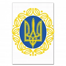 Блокнот А5 з принтом Патріотичний Принт Орнамент Герб України -
