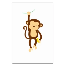 Notebooks A5 with print Monkey With Banana -