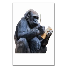 Notebooks A5 with print Monkey With Small Log -