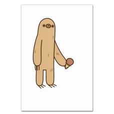 Notebooks A5 with print Sloth With Ice Cream -