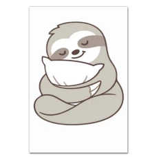 Notebooks A5 with print Sloth With Pillow -