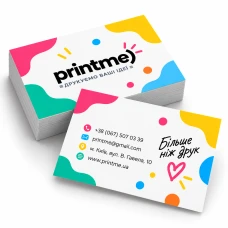 Offset printing of business cards 50x90 mm 1000 pcs