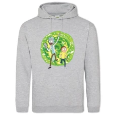 Hoodie with Print Rick And Morty Green Portal - 2xl grey