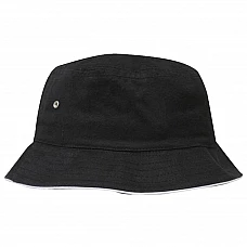 Panama with print - L/XL black