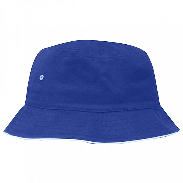 Panama with print - M/L blue
