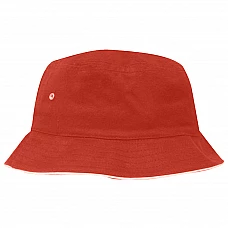 Panama with print - L/XL red