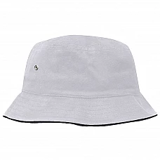 Panama with print - L/XL white