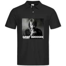 Polo with Print Oleg Winnick - S black
