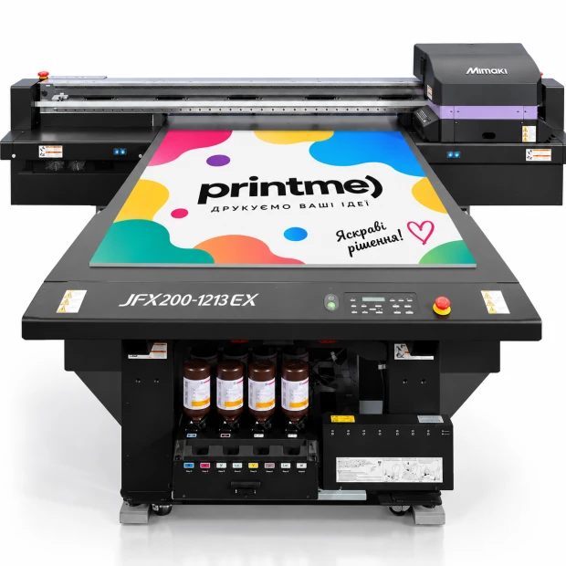 Large format UV printing on PVC plastic 3 mm