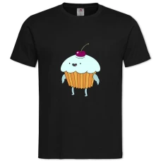 TAdventure Time Cherry Cake -shirt with Print Adventure Time Cherry Cake - 2XL black