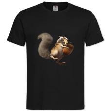 TIce Age Scrat And Acorns -shirt with Print Ice Age Scrat And Acorns - 2XL black