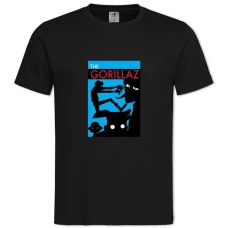 TThe Gorillaz -shirt with Print The Gorillaz - 2XL black