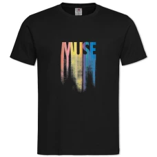 Футболка з принтом Мьюз - 2XL чорна