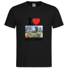 Футболка с принтом Белая Церковь - 2XL черная