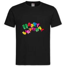 TDay Balloons Birthday 2 -shirt with Print Day Balloons Birthday 2 - 2XL black