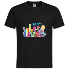 TBirthday Gifts Balls -shirt with Print Birthday Gifts Balls - 2XL black