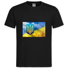 TConstitution Day Embroidered Wheat Field -shirt with Print Constitution Day Embroidered Wheat Field - 2XL black