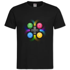 TEsports Game Pad Keys Are A Navigation -shirt with Print Esports Game Pad Keys Are A Navigation - 2XL black