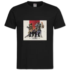 Футболка с принтом Апекс Ледженс Заставка 2 - 2XL черная