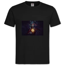 Футболка с принтом Артифакт Героиня Игры - 2XL черная