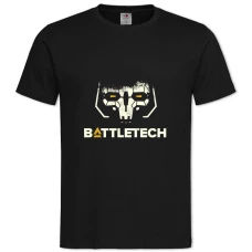 Футболка с принтом Батл Тех Логотип - 2XL черная
