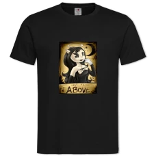 Футболка с принтом Алиса Ангел - 2XL черная