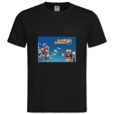 TSlash Royale King Skeleton And Rider -shirt with Print Slash Royale King Skeleton And Rider - 2XL black