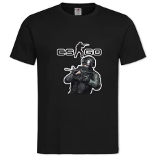 TCs Go Soldier With Rifle -shirt with Print Cs Go Soldier With Rifle - 2XL black